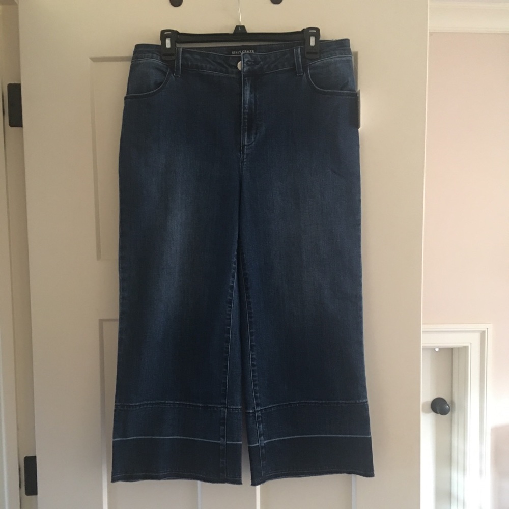 Susan Graver Denim Crop Jeans